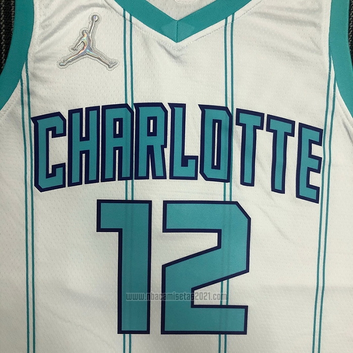 Camiseta Charlotte Hornets Kelly Oubre JR. #12 Association 2020-21 Blanco